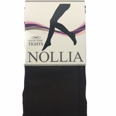 NWT Nollia Womens Size Small/ Medium Brown Solid Tone Tights