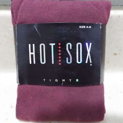 Hot Sox Tights Opaque Wine Tights Size A-B NWT
