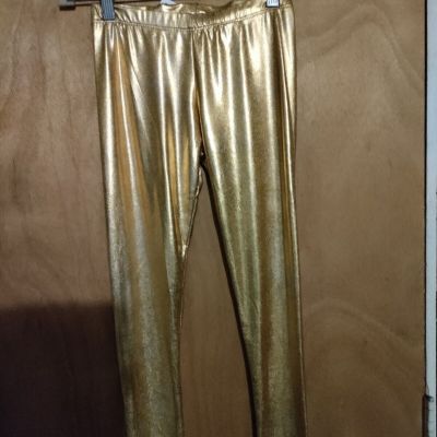 Metallic Gold Leggings Size Medium