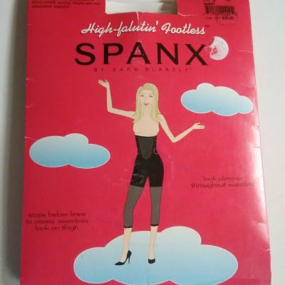 Spanx High Waisted Footless Pantyhose Size A Nude1