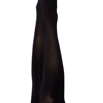 Kix'ies Danielle Stockings Hosiery  Opaque Thigh High Black