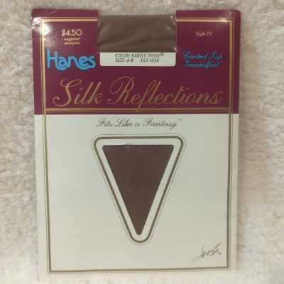 Vtg Hanes SILK Reflections Style 717 Size AB Barely There