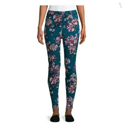 Time and Tru Fashion Floral Jeggings