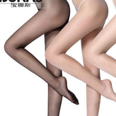 BONAS Black Silk Stockings High Elasticity Anti Snagging Super Sexy Set Of 2
