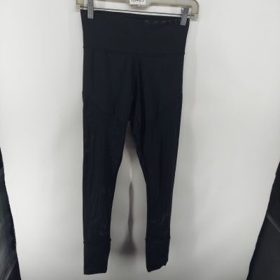adidas leggings women small black karlie kloss pimegreen mesh yoga workout sport