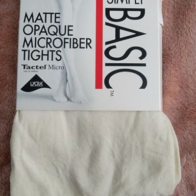 NOS Simply Basic Mayte Opaque Microfiber Tites Tactel Size 2 nylon Spandex