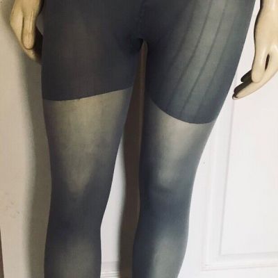 DKNY Opaque Control Top Tights Pantyhose  Pale Gray Tall