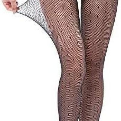 WEANMIX Lace Patterned Fishnet Stockings Thigh High Pantyhose Black Tights for W
