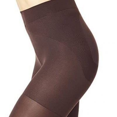 HUE womens Shaping Opaque Tights, Espresso, 4 US