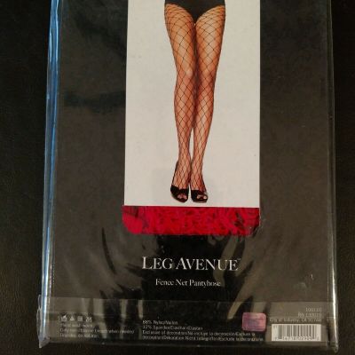 Leg Avenue -9905(Red) Fence Net Pantyhose(HALLOWEEN COSTUME SPECIAL) New