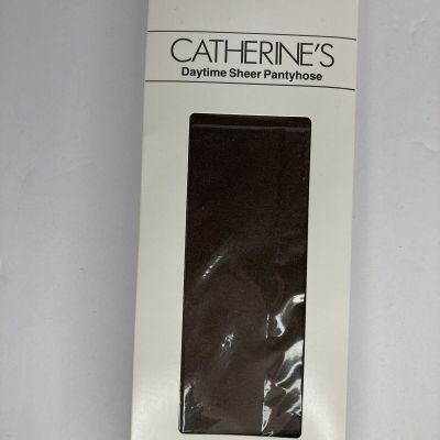 Catherine's Day Sheer Pantyhose Plus Size F Coffee New Up to 5'9