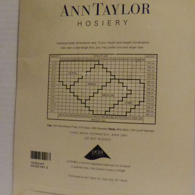 Ann Taylor Naturals Pantyhose Size S Ultra Sheer Control Top Natural 1