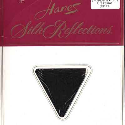 Hanes SILK REFLECTIONS CONTROL TOP, REINFORCED TOE – Style 718, Size AB, Jet
