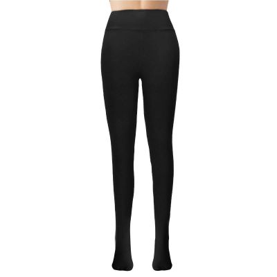 Women Thermal Lined Warm Winter Fleece Tights Stockings Translucent Pantyhose US