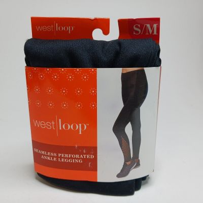 West Loop Seamless Preforated Ankle Legging Women's Size S/M (4-8) Fashion