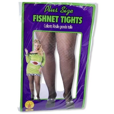 Sexy Plus Size Fishnet Stockings Tights Black Cosplay Pantyhose Costume