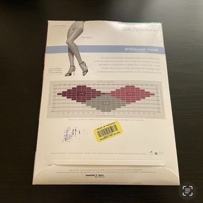 Vintage Hanes Silk Reflections Toeless Pantyhose OAO85 Beyond Buff Size AB 2003