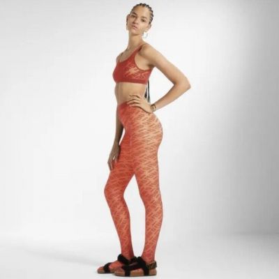 Fendi x Skims Mid Support Tights Georgia Orange Small 100perc Authentic NEW