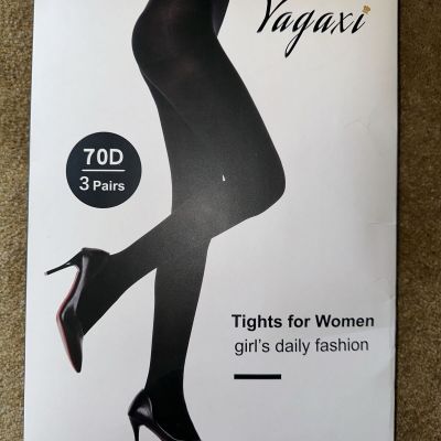 Yagaxi 70D Opaque Nude tights, size XL, NIB