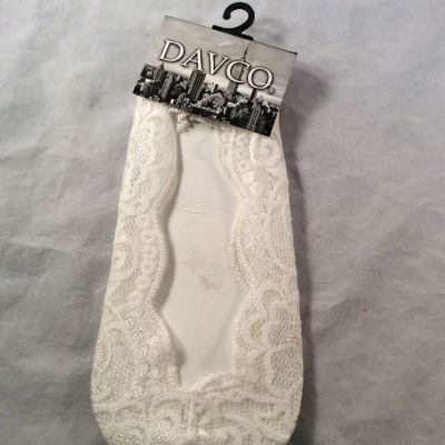 Davco Lace Footies Socks Grey Size 9-11 Box K