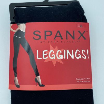 Spanx Leggings Black Size XL Seamless Sara Blakely NWT