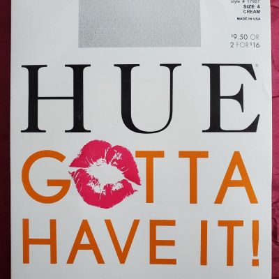 Hue Size Gotta Have It Plus 4 Cream Mini Diamond Sheer Pantyhose Sissy Hose
