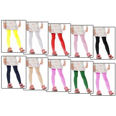 Girls Tights Kids Hosiery Opaque Solid Colors