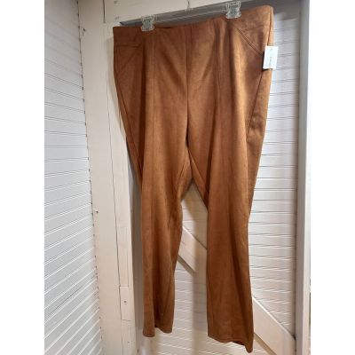 NWT Cooper & Ella Caramel leggings size 1x Suede Like Stretch 27” Inseam