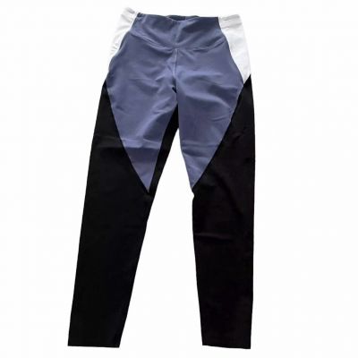 Victorias Secret Womens 16 Sweat On Point Leggings Color Block Pockets Black