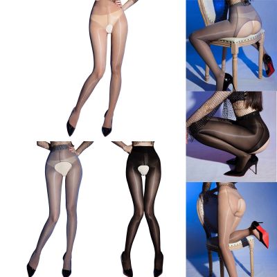 Women's Sheer Mesh Pantyhose Skinny Glossy Oil Underwear Sexy See Through Tights