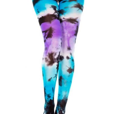 sexy MUSIC LEGS opaque COLORFUL fun TIE DYE tights PANTYHOSE stockings NYLONS