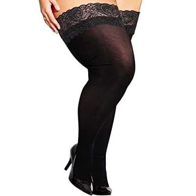Abodhu Plus Size Lace Thigh High Stockings for Women Lingerie Sexy Lace Top T...