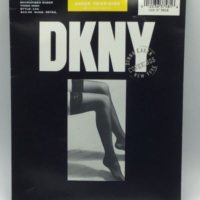 New DKNY Donna Karan Sheer Thigh High Stockings Small/Medium Pebble USA Lot Of 7