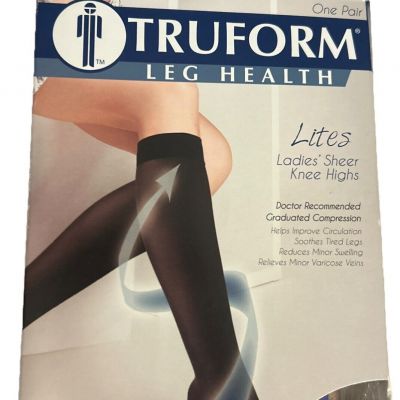 Truform Lites Beige Knee High Socks Compression Support 1773 Small