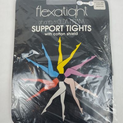 Flexatight Support Tights by Gilda Marx Style 5001 Pewter Medium Lycra Spandex