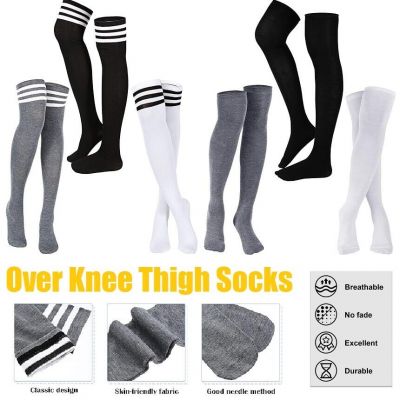 Women Over Knee Thigh Socks Knee-High Warm Stocking Women Boot Sock Leg Warmer