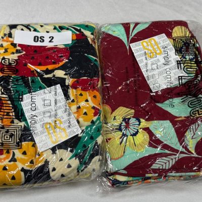 4 Pair of New One Size LuLaRoe Leggings Jogging Workout Yoga Leggings OS 2