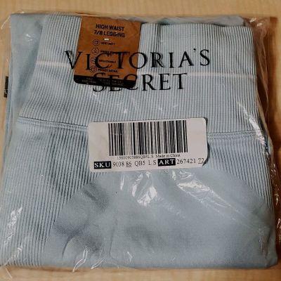 Victoria Secret Pink Seamless Workout Stretch Leggings  Large Short inseam 23 in