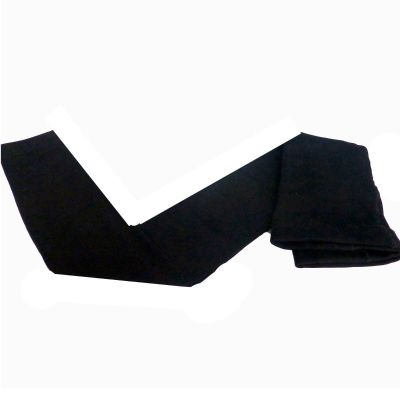 Plush Fleece Lined Footless Tights Womens Black M L Full Length with Gusset