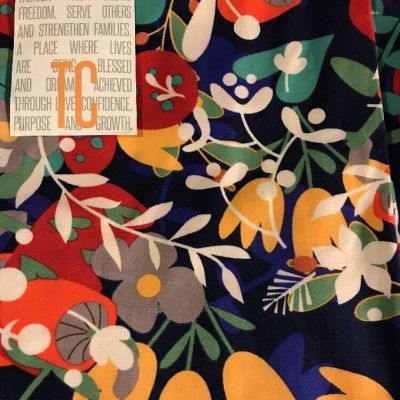 Lularoe TC Tall & Curvy Leggings Unicorn Bright Floral Mushrooms Hearts New TC