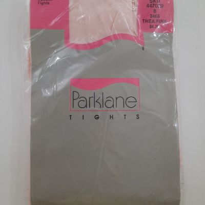 New Vintage 1988, Feather Soft Opaque Pink Tights size B by Parklane