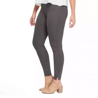Spanx Ankle Length Ponte Knit Legging Charcoal Heather Size 2X