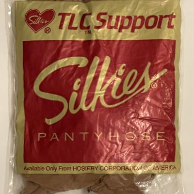 Vintage 90s Silkies TLC Support Total Leg Control Medium Beige USA 222/306