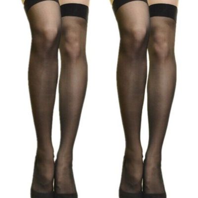 2 Fashion Women Thigh-Highs Stockings Nylons Hosiery Lace Top Stay Up Pantyhose