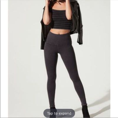 AVOCADO Rib workout athletic leggings in vintage black Size M/L