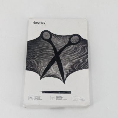 Sheertex Women's Semi-Opaque Rip-Resistant Tights Black Size XL X-Large Washable