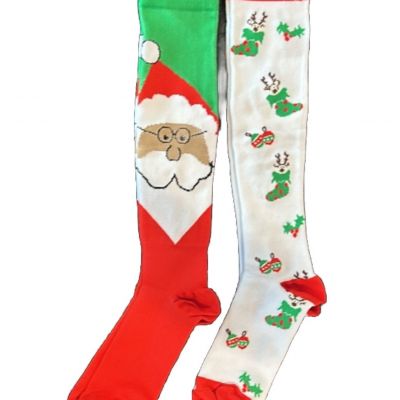 2 Pairs Of Christmas themed compression stockings Unisex Small/ medium