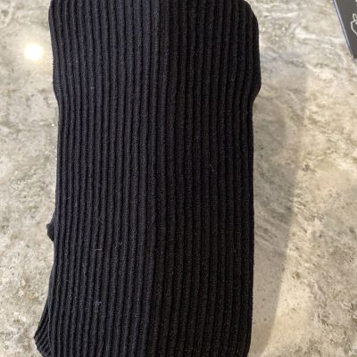 MOSSIMO BLACK RIBBED TIGHTS SIZE A B SMALL