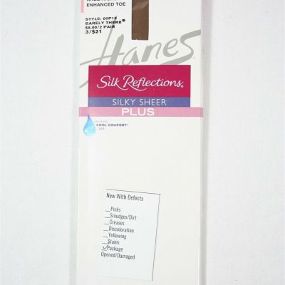 941X09 Hanes 775 Alive Silk Reflections Knee Highs 2-Pack OS Little Color