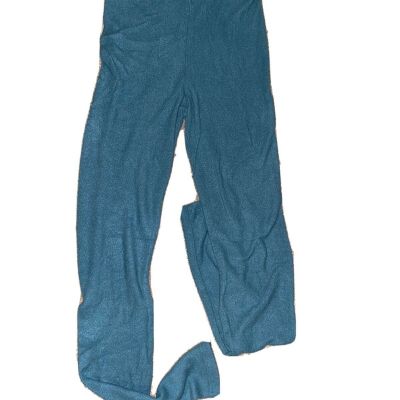 Fashion Nova turquoise Small “fuzzy” Leggings